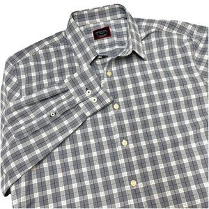 UNTUCKit Burklin Blue Plaid Long Sleeve Shirt Size Medium